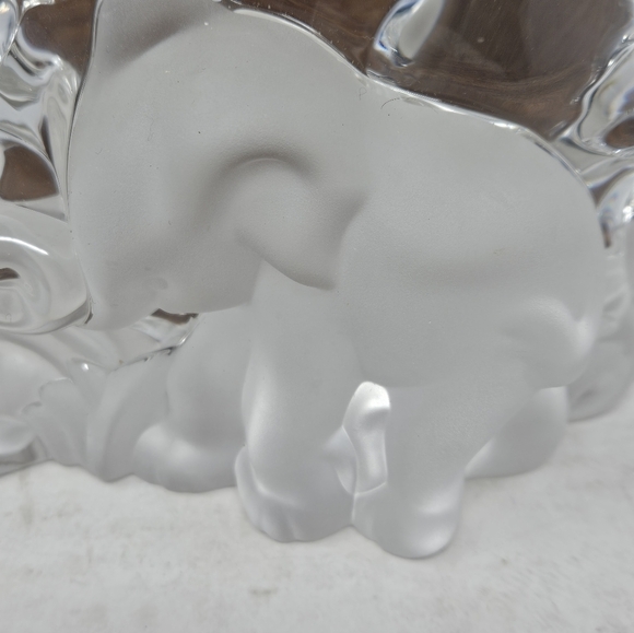 Lenox Crystal Elephant with satin baby - Picture 6 of 11